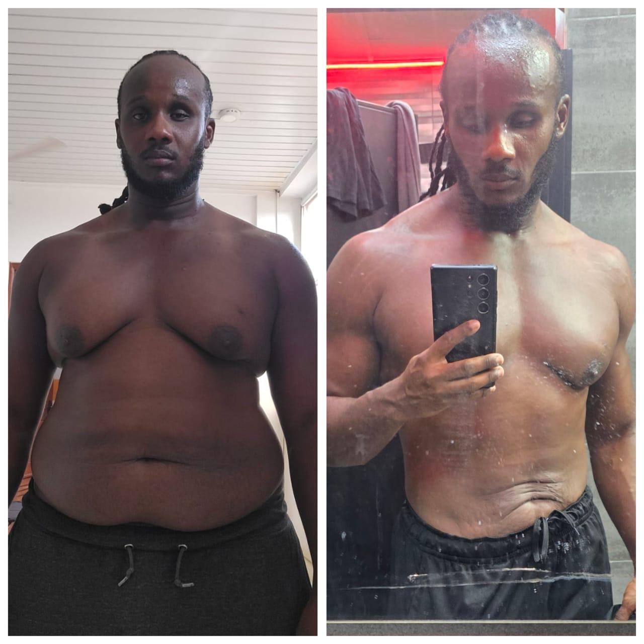 Health Elevation client showing remarkable weight loss journey results