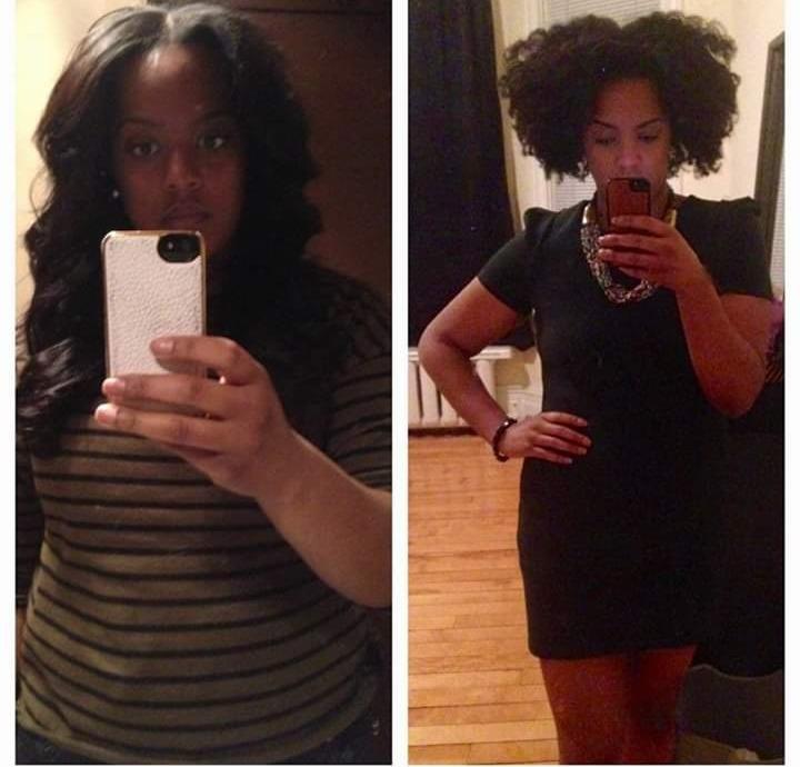 Female client remarkable before and after — Health Elevation personalized wellness program result